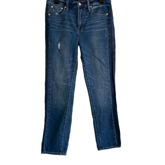 J. Crew/Jeans Straight Leg Slightly Distressed Medium Washed Size 29 - Picture 1 of 9